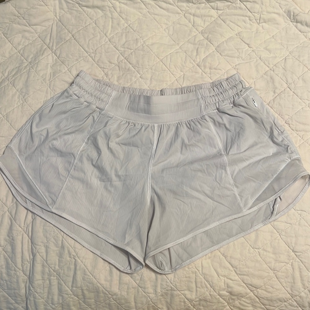 Lululemon White Hotty Hot Shorts